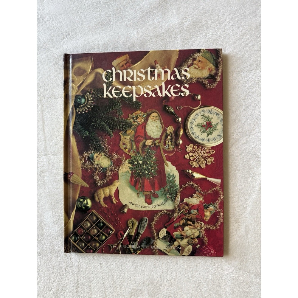 Counted Cross Stitch Hardcover Book Christmas Keepsakes